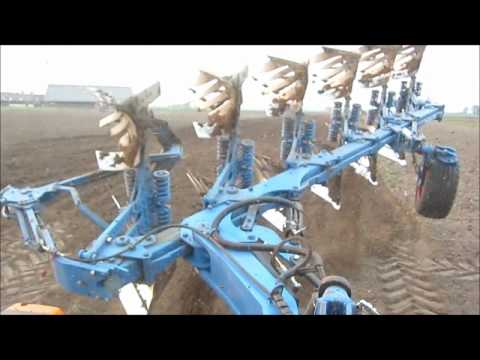 Ploegen Met Steyr 6195cvt en Lemken VariOpal 8x 6 ...