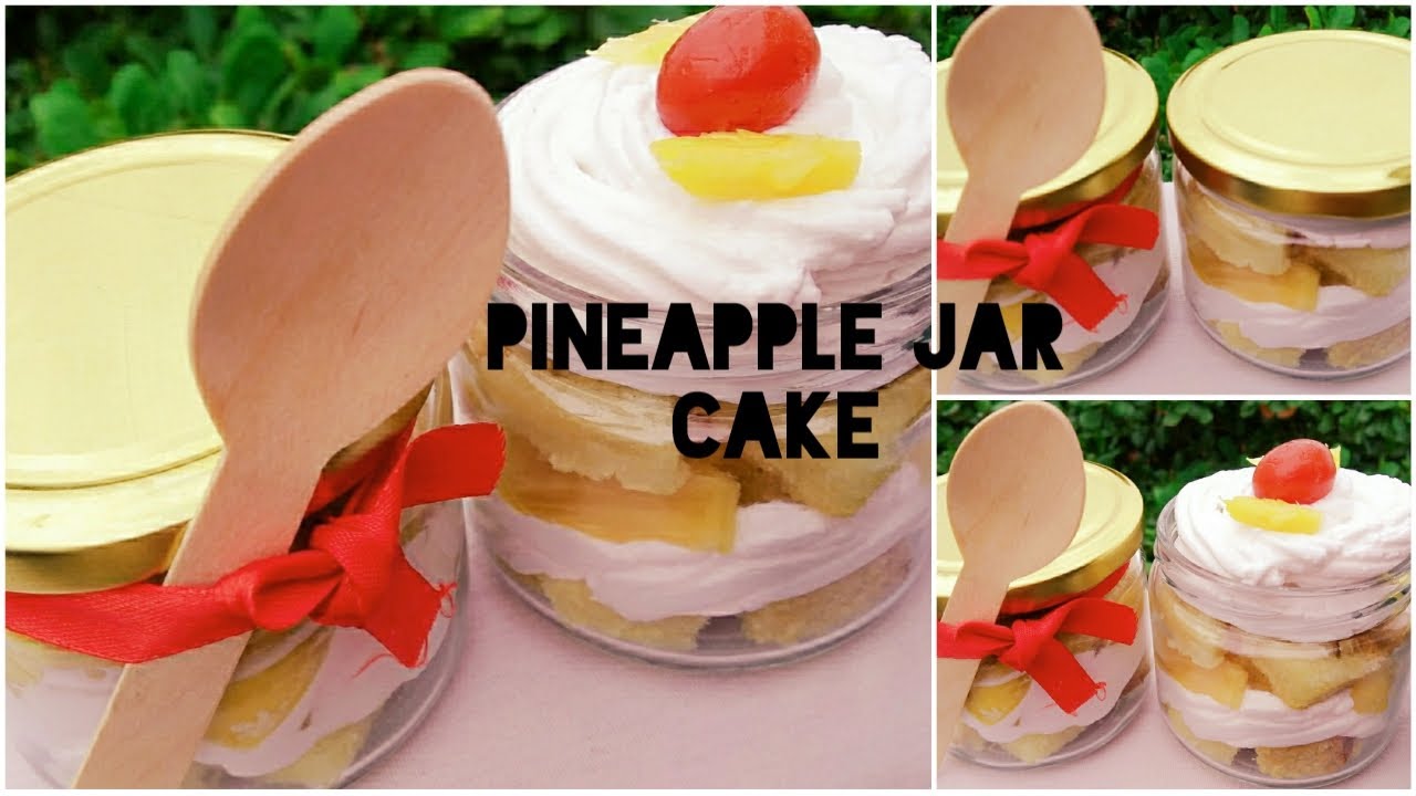 Jar cake recipe Pineapple jar cake How to make jar cake Quick