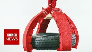 Origami muscles lift 1,000 times own weight - BBC News screenshot 2