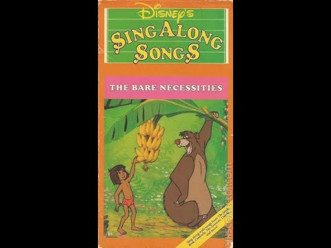 Opening and Closing to Disney Sing Along Songs - The Bare Necessities 1987 VHS