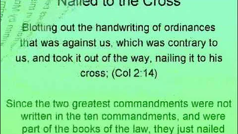 SDA refuted - Ceremonial Laws and Moral Laws