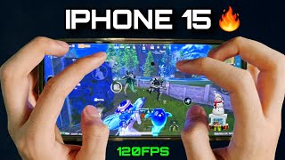 iPhone 15 Pro Max 🔥 Handcam Gameplay || PUBG Gaming Test in 2025 😍 || Super Smooth + 120FPS 😱