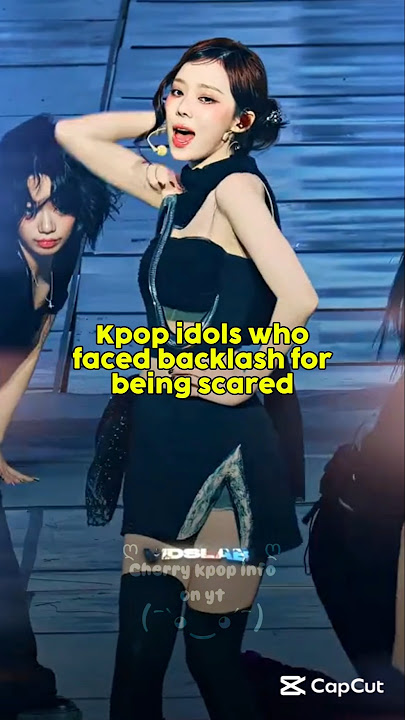 KPOP Idols who Faced BACKLASH for being SCARED || #aespa #kpop #shorts