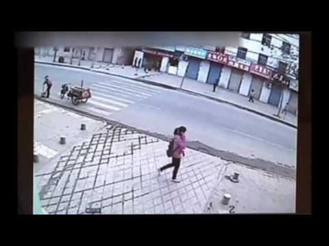 Video: Girl Falls On Train Tracks In China