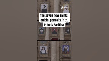 Vatican Unveils Portraits of 7 New Saints to Be Canonized by Pope Leo XIV at St. Peter’s Basilica