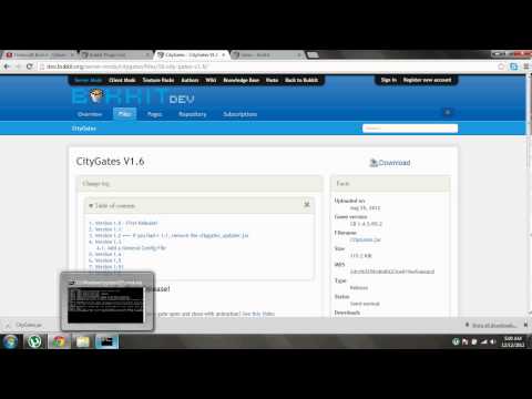How to Install CityGates 1.4.5 Bukkit [HD]