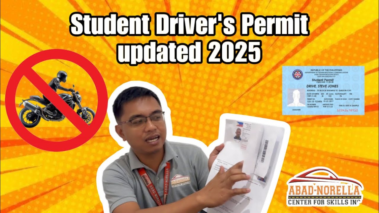Student Driver's Permit updated 2025: Ano nga ba ito at Magkano ang ...