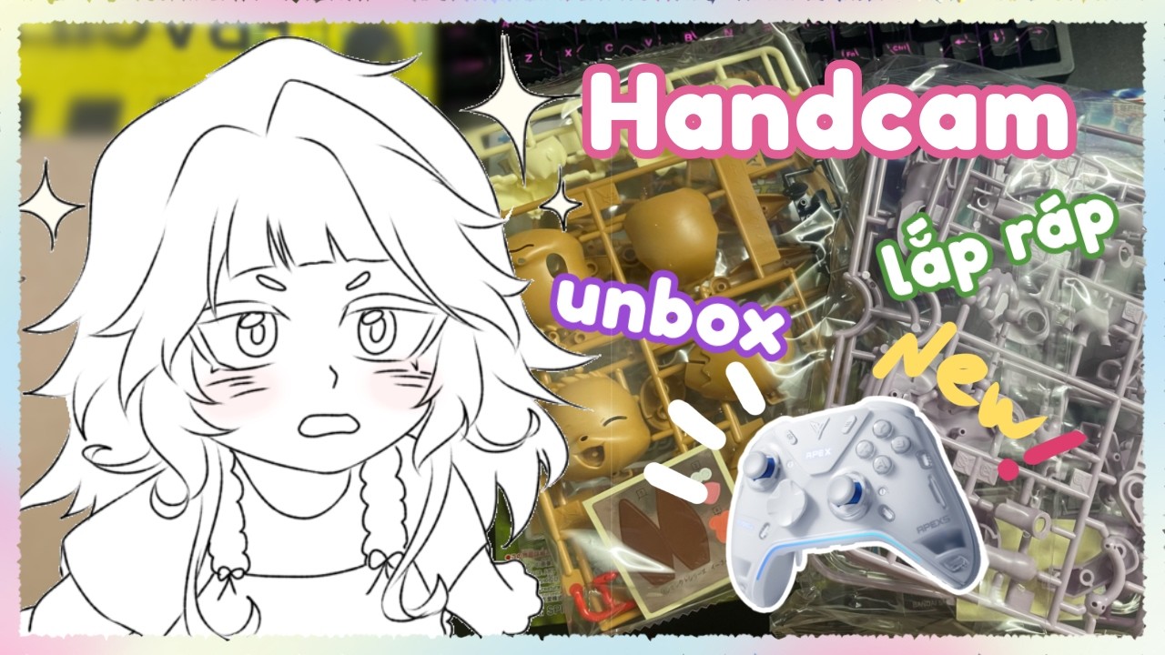 【Handcam】Unbox new controller and keep build Pokemon model kit