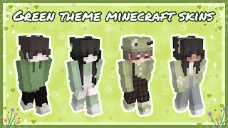 Aesthetic green theme minecraft skins w/ download links! ☘️ screenshot 1