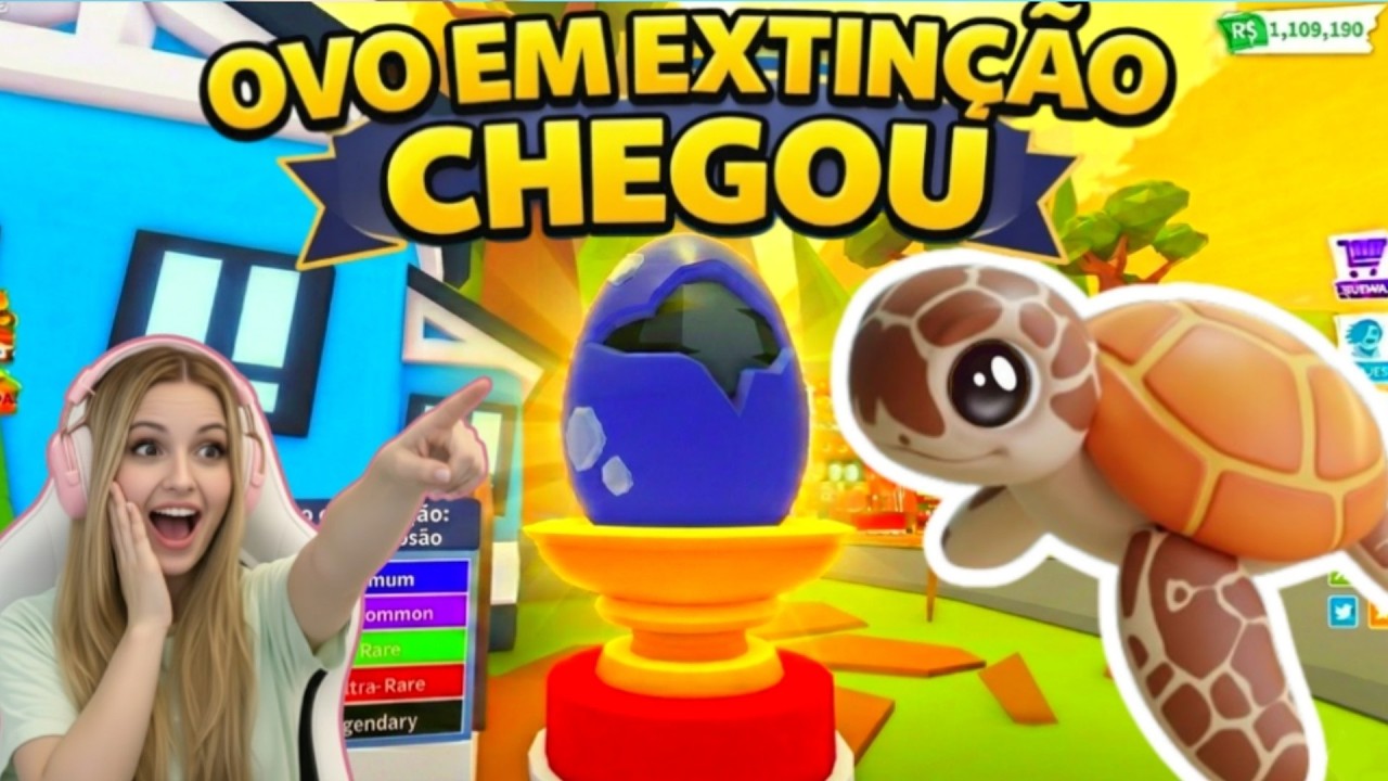 ABRINDO OVO EM EXTINÇÃO NO ADOPT ME ACABOU DE CHEGAR O NOVO OVO 10 NOVOS PETS  adopt me roblox