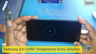 Samsung A10 A105F Charging Error (Temperature Error), Solution.