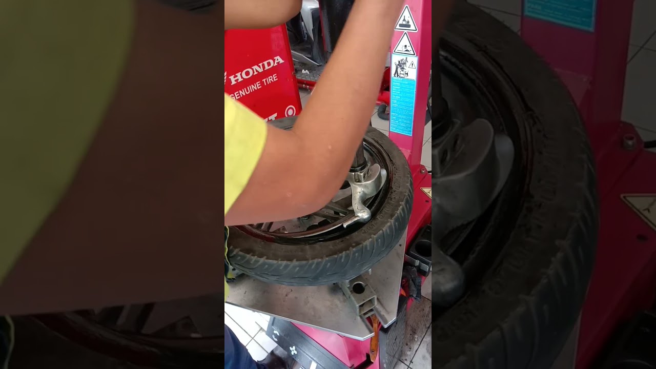 PASANG BAN PAKE TIRE CHANGER