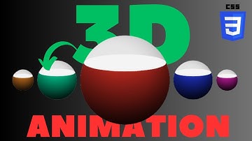 3D Sphere Animation || only CSS #css #animation #html
