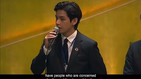 BTS speech at 76th UNGA Infront world best leaders (Eng subtitle)