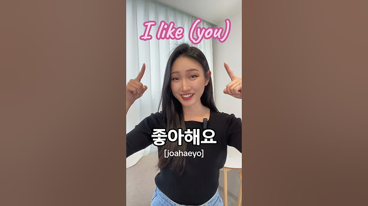 10 Basic Korean Words (Formal Version)