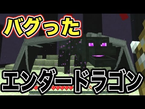 【マイクラ】エンダードラゴンがバグって奇跡起きたｗｗｗｗｗ【エンドラ討伐】