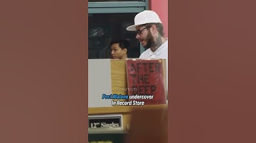 Thumbnail of Post Malone Undercover In Record Store #shorts