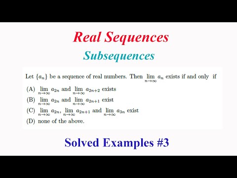 Sequences (Real Analysis)