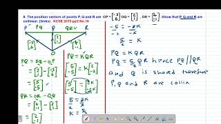 FORM 2&3: VECTORS: LESSON 8 (KCSE 2015 PP2 NO.16 & KCSE 2011 PP2 NO.13)