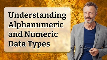 Understanding Alphanumeric and Numeric Data Types