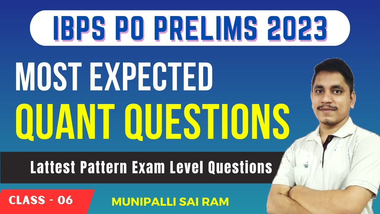 Ibps Arithmetic IBPS PO 2023 || 200 Arithmetic Questions Series - Part 01 || By ...