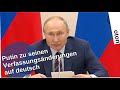 Putin zu seinen Verfassungsänderungen auf deutsch