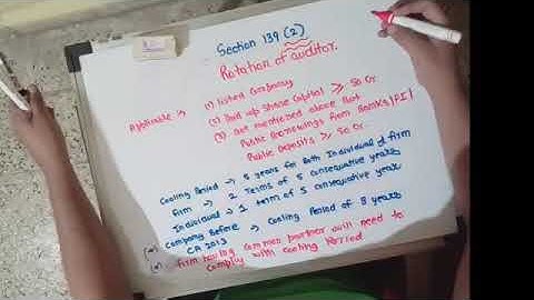 Company Audit Section 139(2) : Rotation Of Auditor