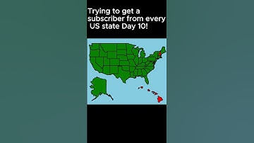 Trying to get a subscriber from every US state Day 10! #map #unitedstates #americanstate #shorts