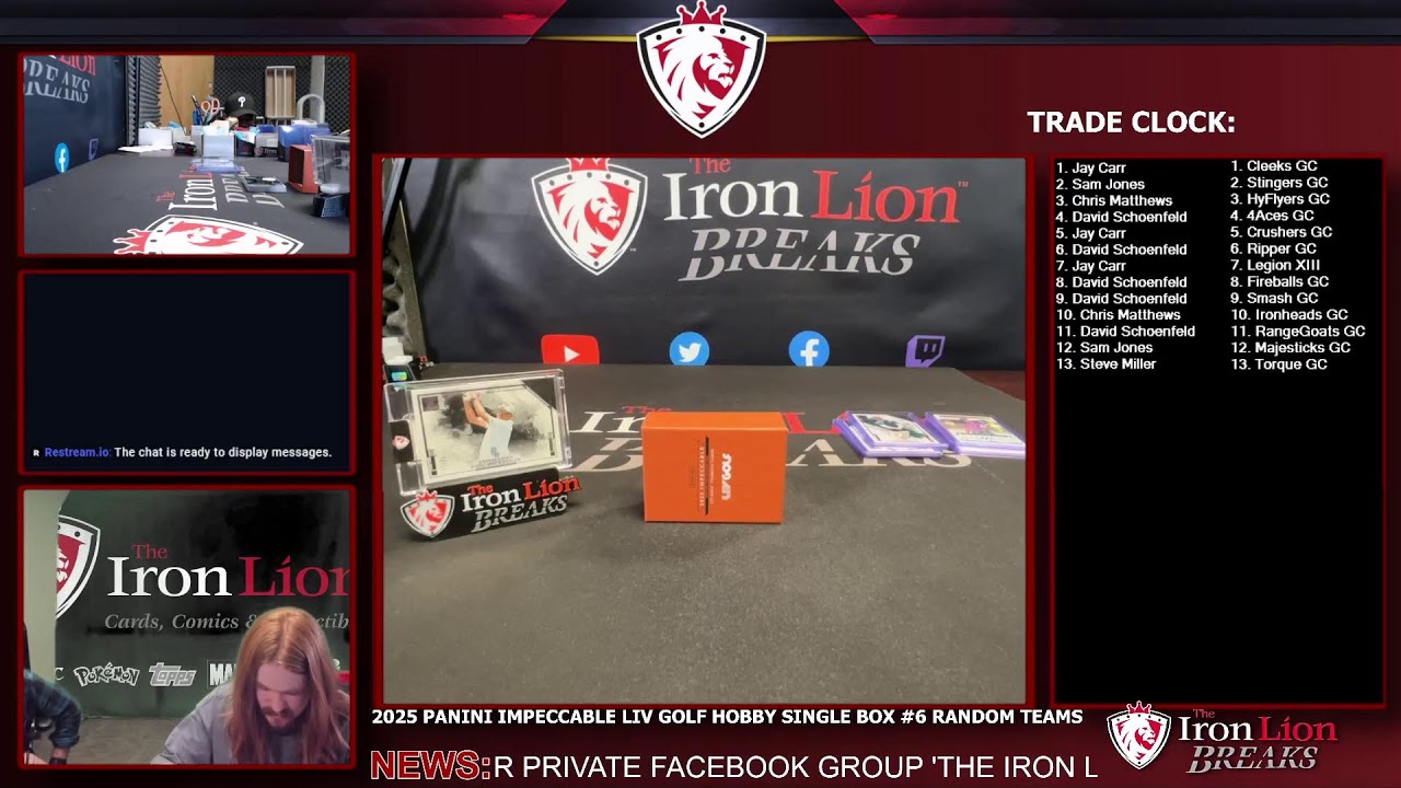 2025 Panini Impeccable LIV Golf Hobby Single Box #6 Random Teams