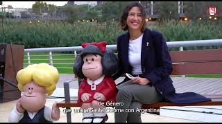 Santa Coloma homenajea a Mafalda con una nueva escultura