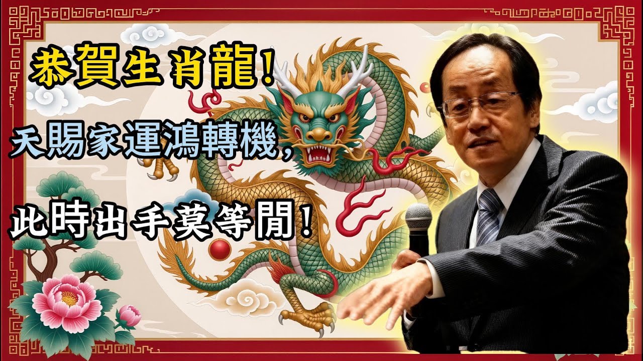 倪海厦：恭賀屬龍！歲末家運鴻圖變，天降福財不接，旁人爭相搶！