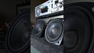 2 beefy 3inch speakers basstest! #bass #basstest #fyp  #excursion #subwoofer