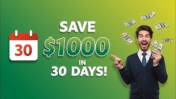 🔥💵How to Save $1000 in Just 30 Days💵💵🔥