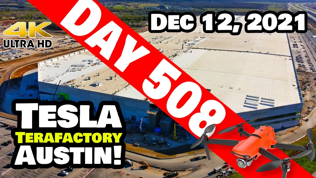 Tesla Gigafactory Austin 4K Day 508 - 12/12/21- SUNDAY PREP FOR A CRAZY WEEK TO COME AT GIGA TEXAS! | December 12, 2021 | Jeff Roberts