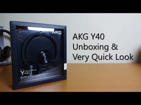 AKG Y40 unboxing and V.Quick look