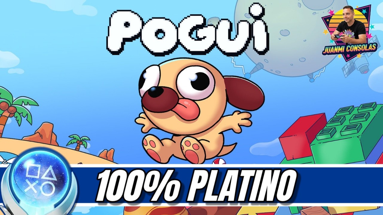 Pogui Gameplay Platino - Platinum Walkthrough - 100% Trofeos Logros - Plataformas 2D