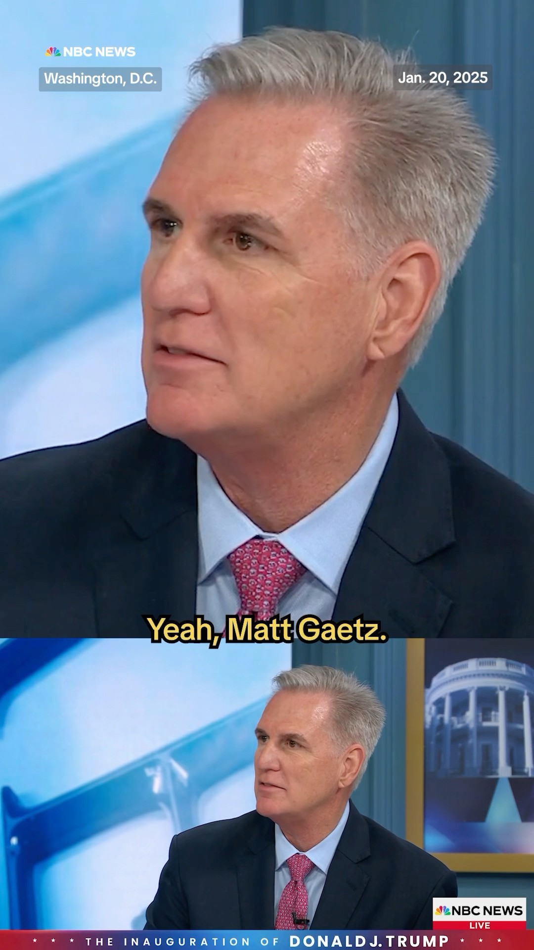 Kevin McCarthy says former Rep. Matt Gaetz’ leadership challenge was about the House ethics report.