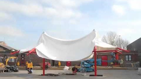 Keep It Kool Tensile Structure Installation