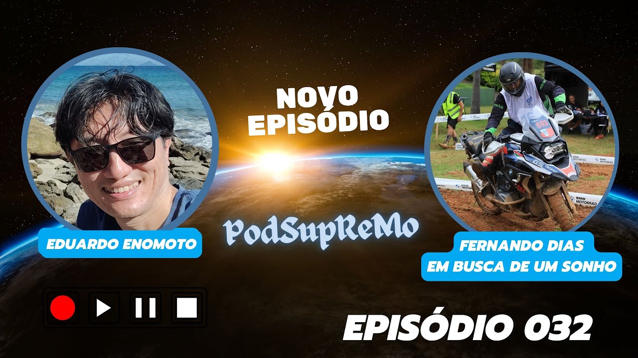 Capa do episódio 032 do PodSupReMo com Fernando Dias