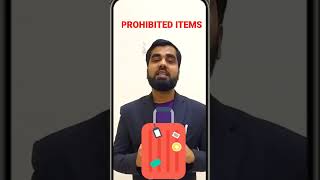 Prohibited Items in flight | Cabin Bags| Hang Luggage | Check in luggage #shortvideo #baggage #short