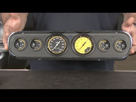 Mustang 6 Gauge Auto Cross Set with Instrument Bezel Kit 1965-1966 - Mustang 6 Gauge Auto Cross Set with Instrument Bezel Kit 1965-1966