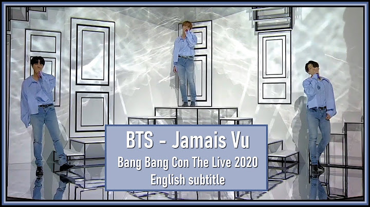 BTS - Jamais Vu from Bang Bang Con The Live 2020 [ENG SUB] [Full HD]