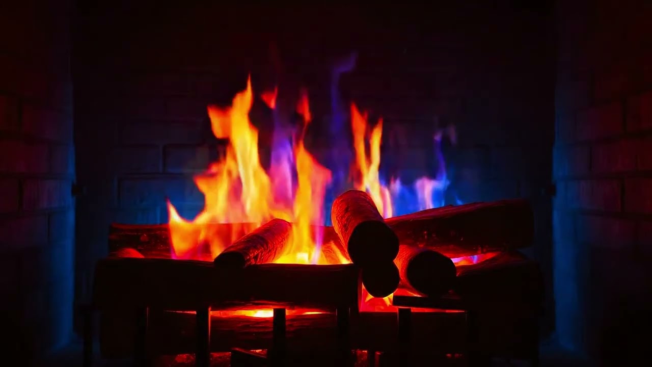 Crackling Fire Glow – Relaxing Fireplace & Soothing Warm Light