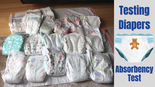 New Mom Diaper Absorbency Tests of Popular Baby Diapers (Huggies, Pampers, All Good, Honest Company)