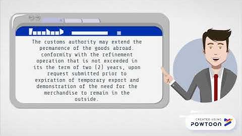 Temporary export for outward processing