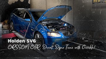 Intake with decat pipe on this Holden V6! pops and bangs!