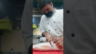 Red Snapper Fish Cutting