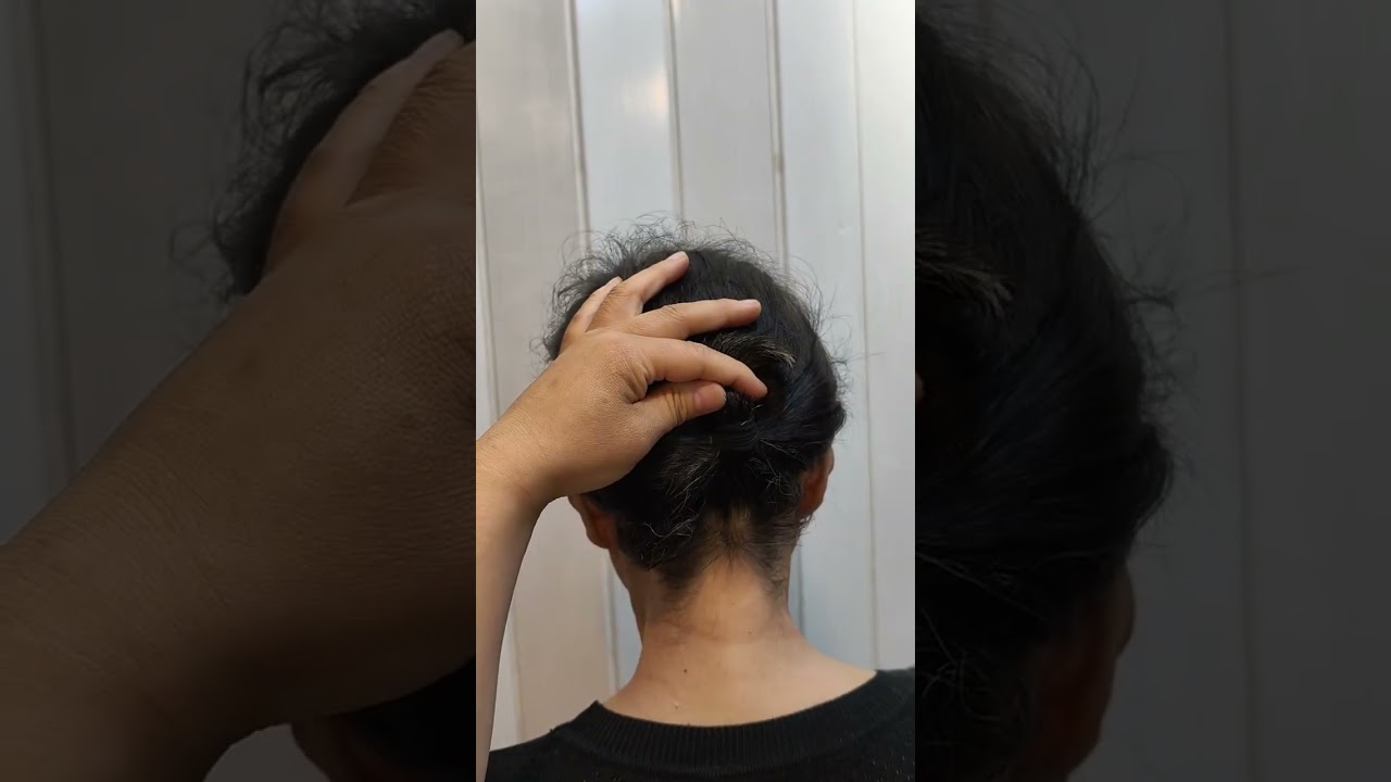 This hairstyle is perfect for the awkward phase Korean Style High-End Simple Floral Fabric Claw Clip