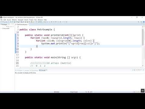 2D Arrays in Java (Matrix)