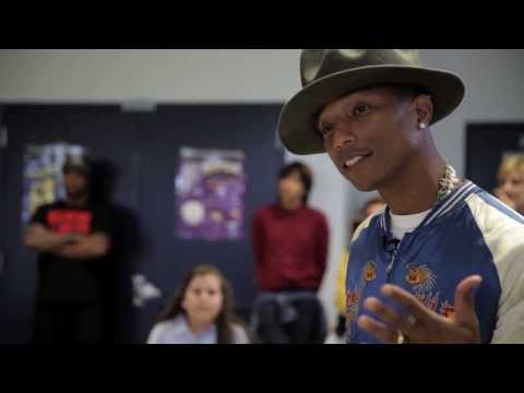 Pharrell Surprises Schoolchildren - HAPPY DAY